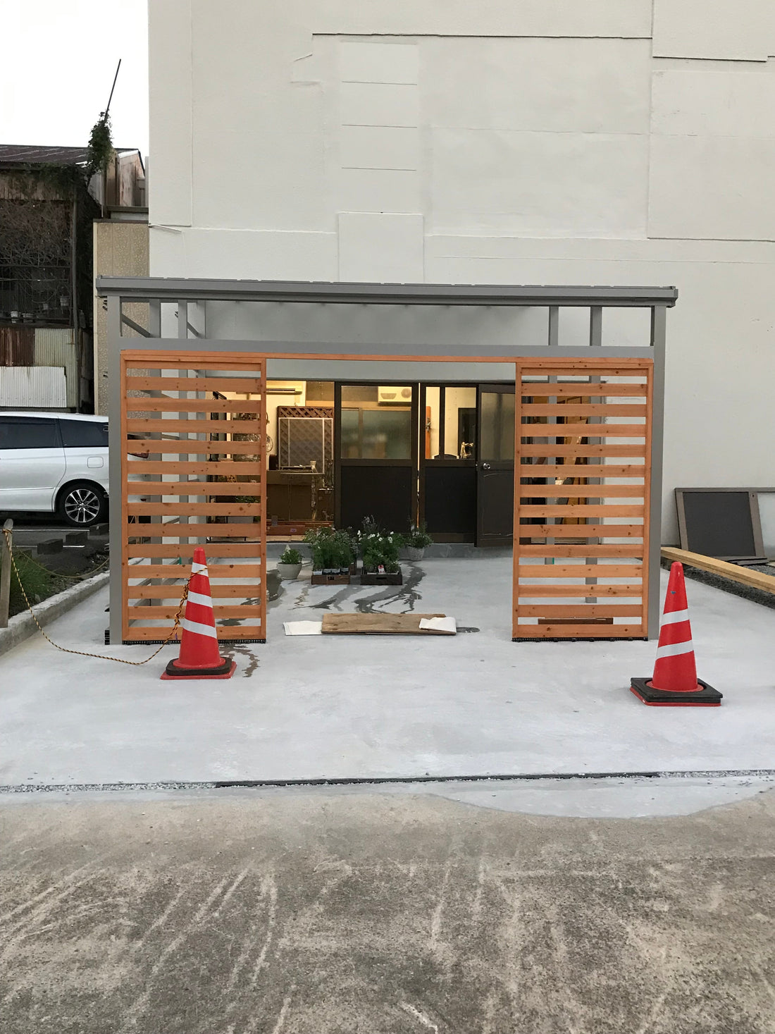 お花やさんの準備です